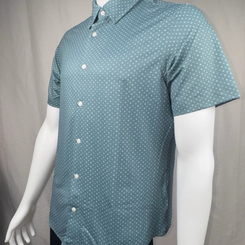 Men's Blue Short Sleeved Shirt